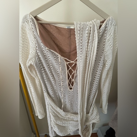 Carmelita Plunge Long Sleeve Knit Minidress | HOUSE OF CB - Picture 3 of 8